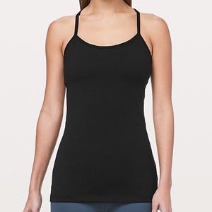 Lululemon Power Y tank black size 6
